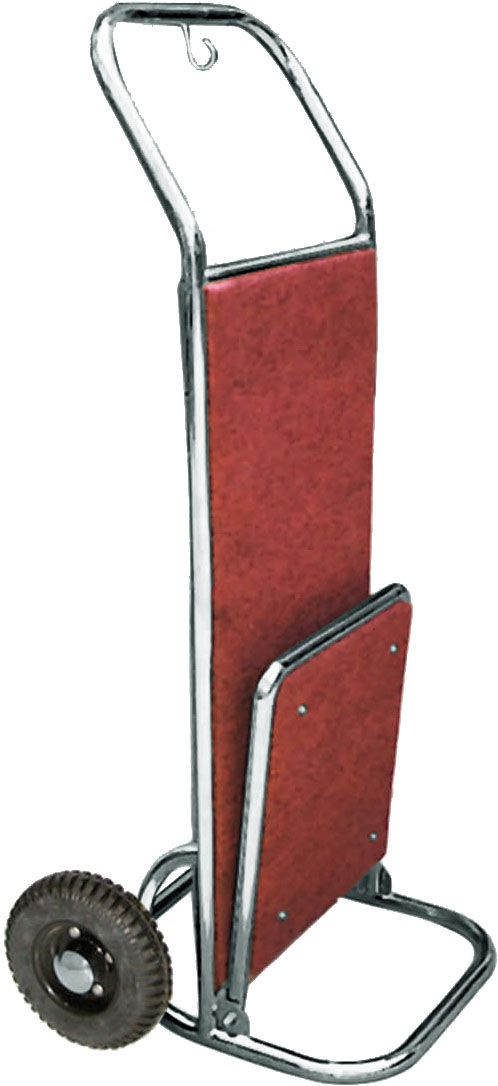 Klappbarer Gepäckwagen/Gepäckkarre, Edelstahl, 2 Rollen