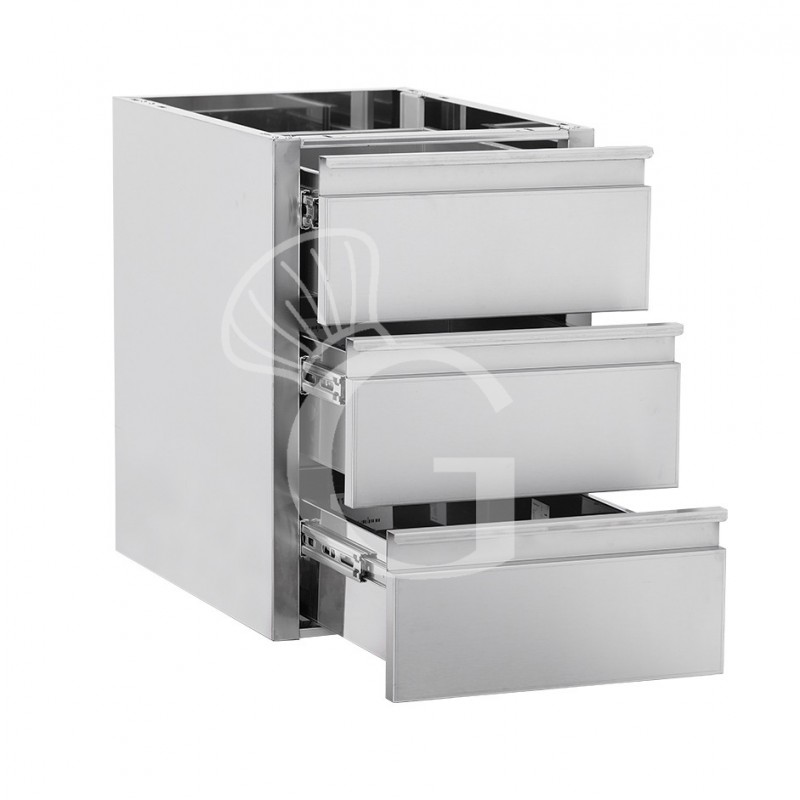 copy of Cassettiera da agganciare al tavolo, dotata di 3 cassetti, L 500 x P 700 x H 550 mm