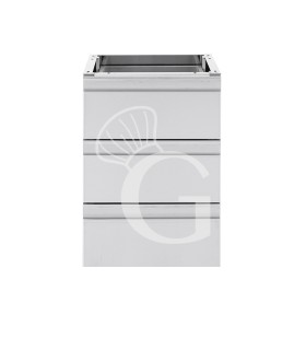 copy of Cassettiera da agganciare al tavolo, dotata di 3 cassetti, L 500 x P 700 x H 550 mm