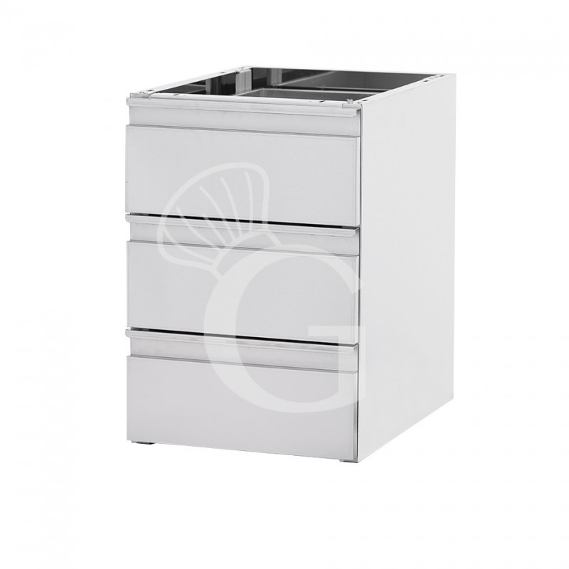 copy of Cassettiera da agganciare al tavolo, dotata di 3 cassetti, L 500 x P 700 x H 550 mm