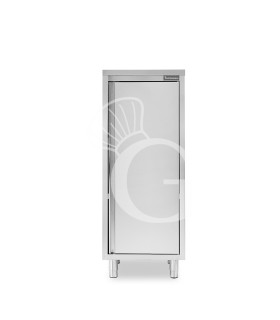 Edelstahlschrank, 1 Flügeltür, 2 Zwischenböden, B 500 mm x T 700 mm x H 1500 mm
