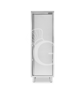 Edelstahlschrank, 1 Flügeltür, 3 Zwischenböden, B 500 mm x T 500 mm x H 1800 mm