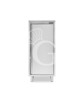 Edelstahl Universalschrank, 1 Flügeltür, 2 Einlegeböden, B 600 mm x T 700 mm x H 1500 mm
