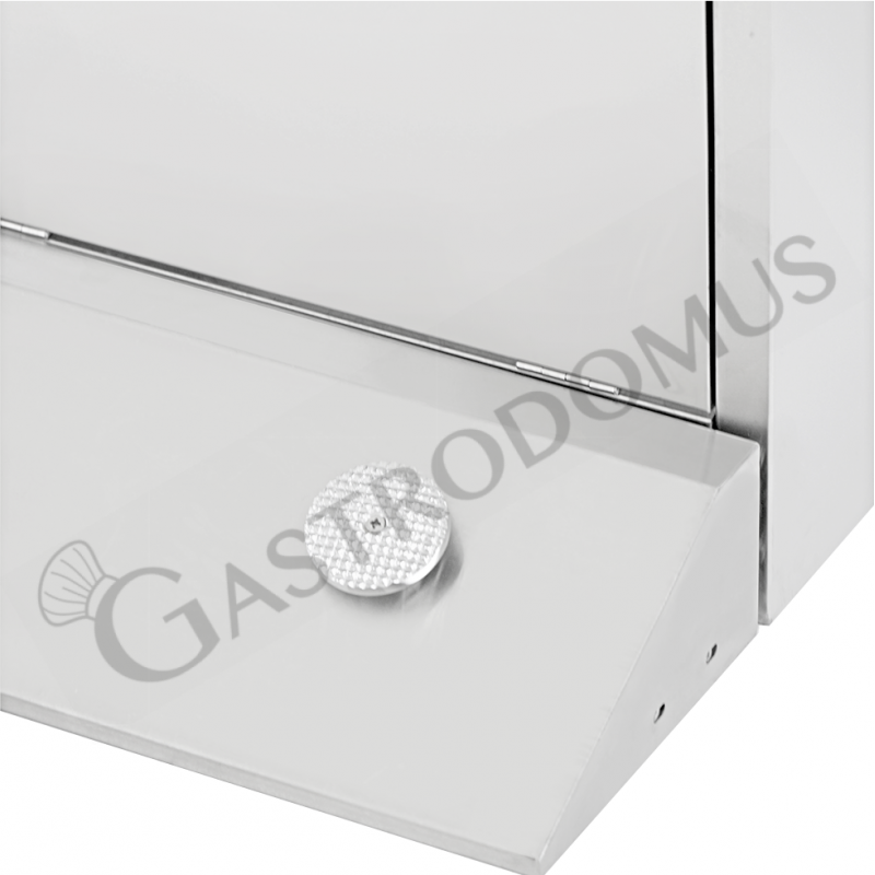 Handwaschbecken, mobil, Edelstahl, Fußbedienung, B 450 mm x T 550 mm x H 855 mm.