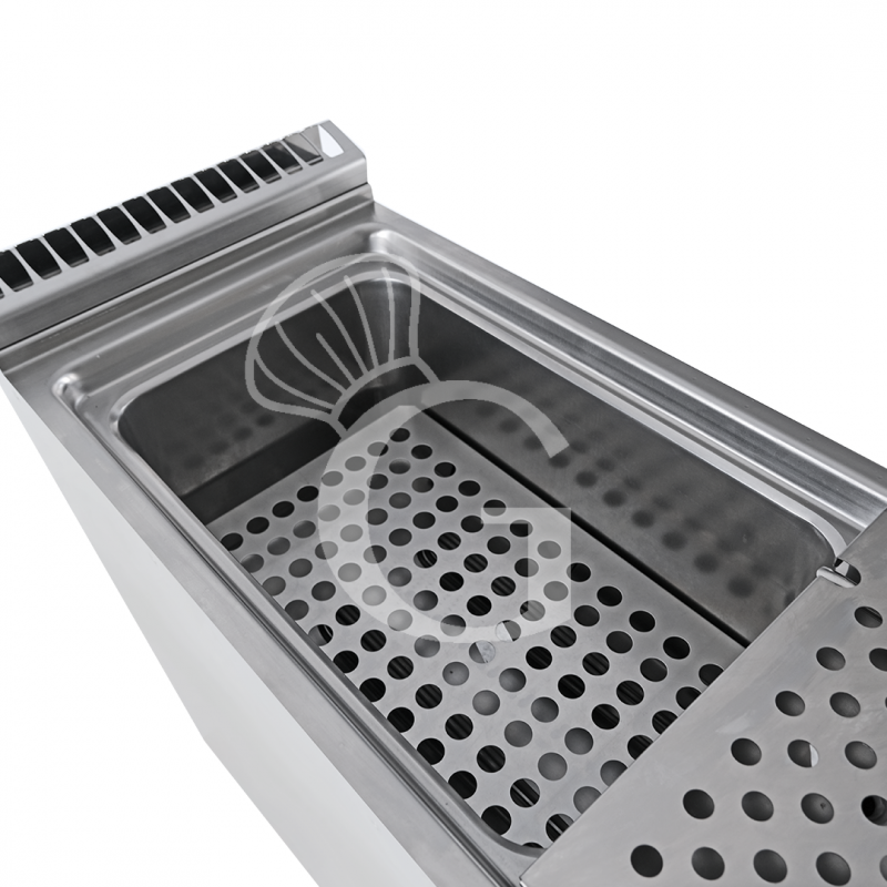 Profi Elektro-Nudelkocher, 1 Becken (40 Liter) mit Schrank (B 400 mm x T 900 mm x H 870 mm)