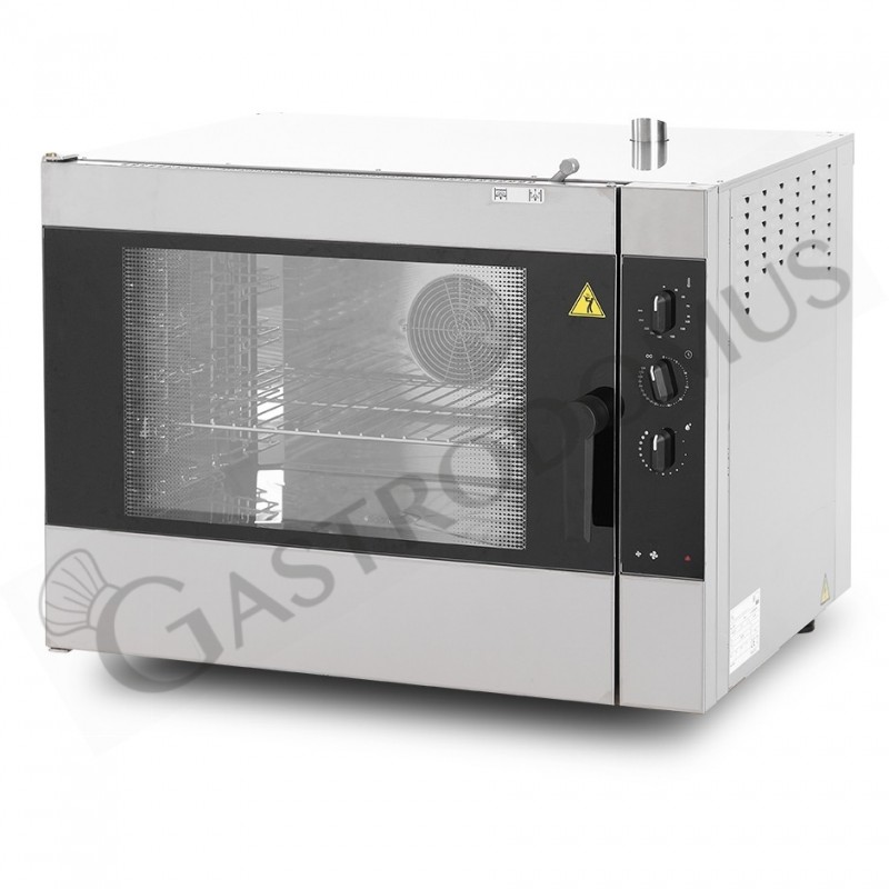 Gastro Heißluftofen, elektrisch, Luftbefeuchter, elektromechanische Steuerung, für 5 600x400mm oder 5 GN1/1 Backbleche