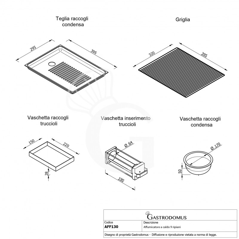 copy of Affumicatore professionale con porta in vetro