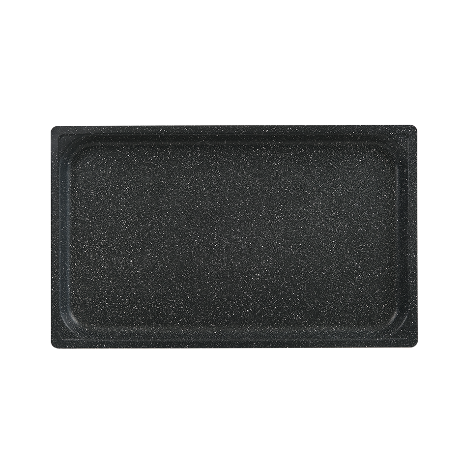 Backblech/Pizzablech GN1/1 aus Aluminium mit Antihaftbeschichtung, B 530 mm x T 325 mm x H 20 mm