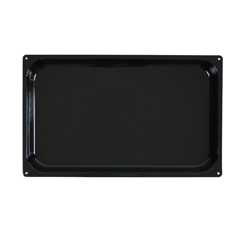 Backblech GN1/1, rechteckig, gestanzter Edelstahl, B 530 mm x T 325 mm x H 65 mm