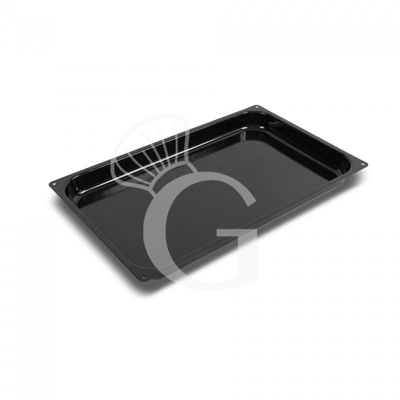 Backblech GN1/1, rechteckig, gestanzter Edelstahl, B 530 mm x T 325 mm x H 65 mm