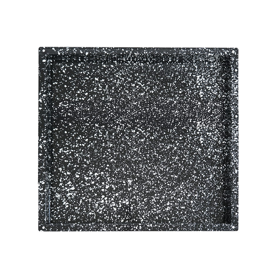 Backblech GN2/3,  emaillierter Edelstahl, B 353 mm x T 325 mm x H 20 mm