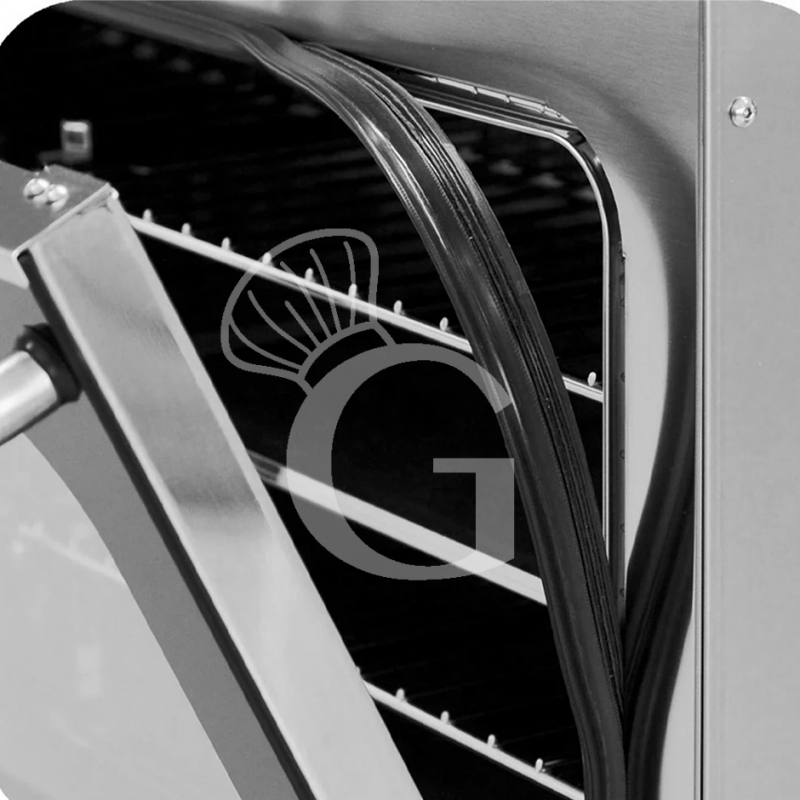 Elektro Heißluftofen, für die Bäckerei, Luftbefeuchter, mechanische Steuerung, einphasig, 3 Backbleche (600x400 mm)