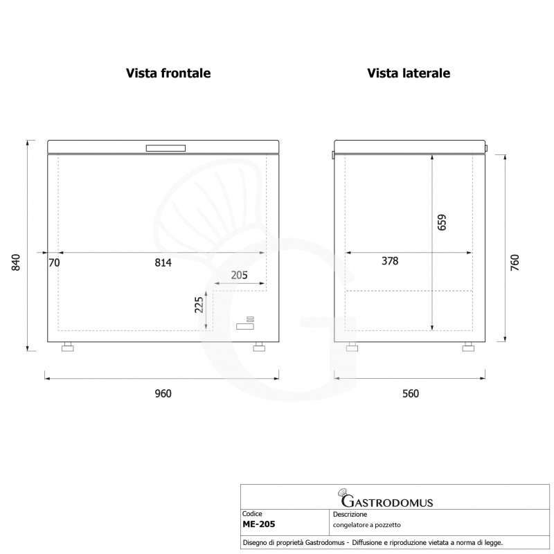 Gefriertruhe (197 L), Temperatur -18°C, Energieklasse F