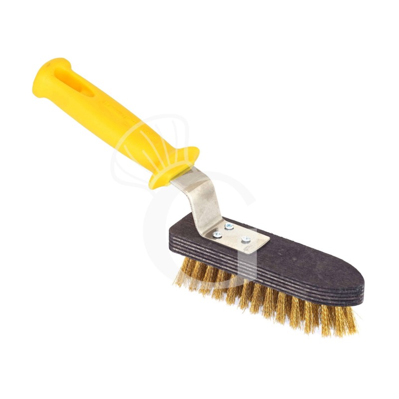 Messingbürste für Grillgitter und Platten, B 60 mm x T 280 mm x H 130