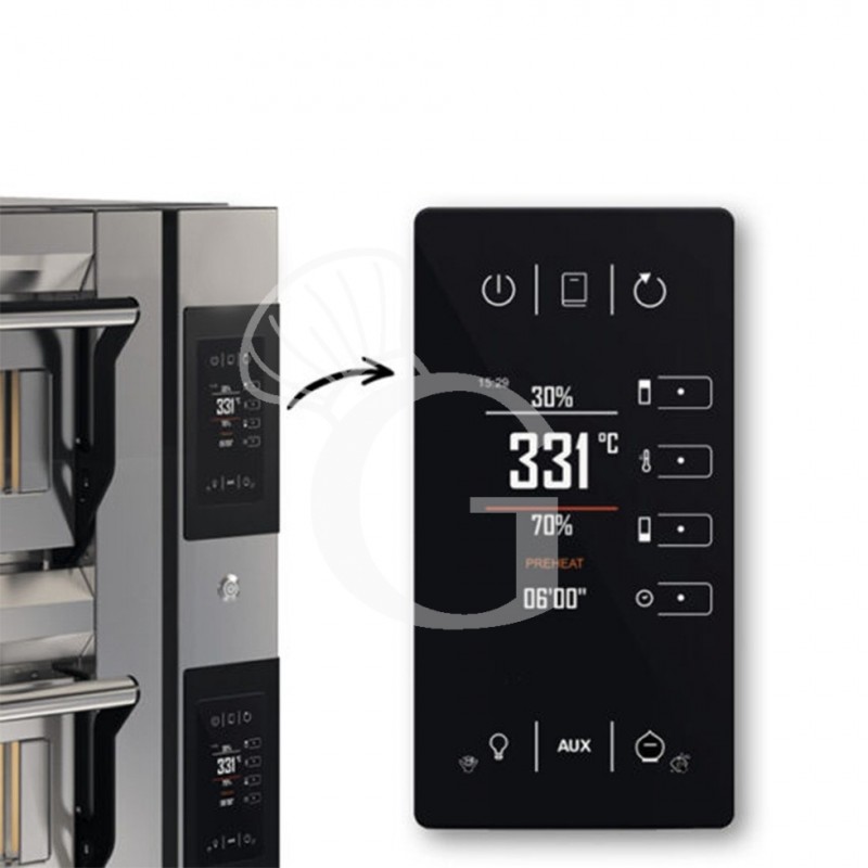 copy of Forno elettrico per 4 pizze diametro 32 cm - 1 camera - controllo meccanico