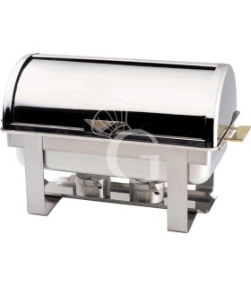 Gastronorm Chafing Dish/Speisenwärmer mit Rolltop, B 650 mm x T 470 mm x H 450 mm