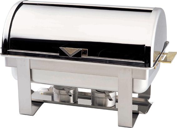 Gastronorm Chafing Dish/Speisenwärmer mit Rolltop, B 650 mm x T 470 mm x H 450 mm