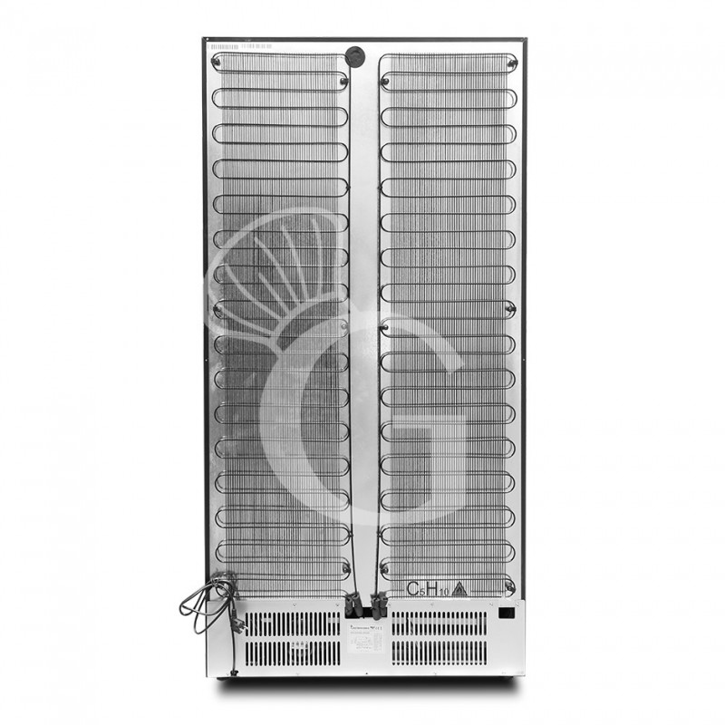 Einbau-Weinkühlschrank (800 L), 1 Kühlzone, 8 Fächer, 168 Flaschen, +5°C/+22°C, Umluftkühlung