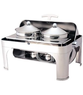 Chafing Dish – Deckel – Roll Top – 180° – Töpfe