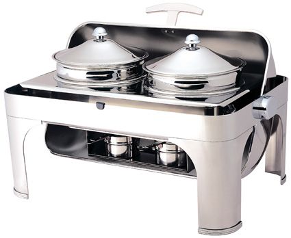 Chafing Dish – Deckel – Roll Top – 180° – Töpfe
