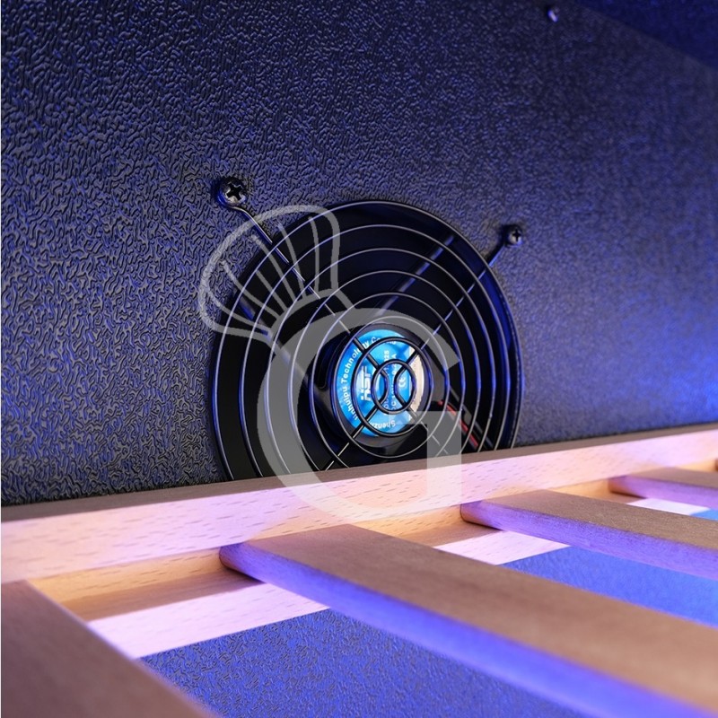 Einbau-Weinkühlschrank (508 L), 1 Kühlzone, 7 Fächer, 76 Flaschen, +5°C/+22°C, Umluftkühlung