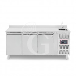 copy of Tavolo refrigerato - 2 porte - Prof. 700 - temperatura -2°C/+8°C