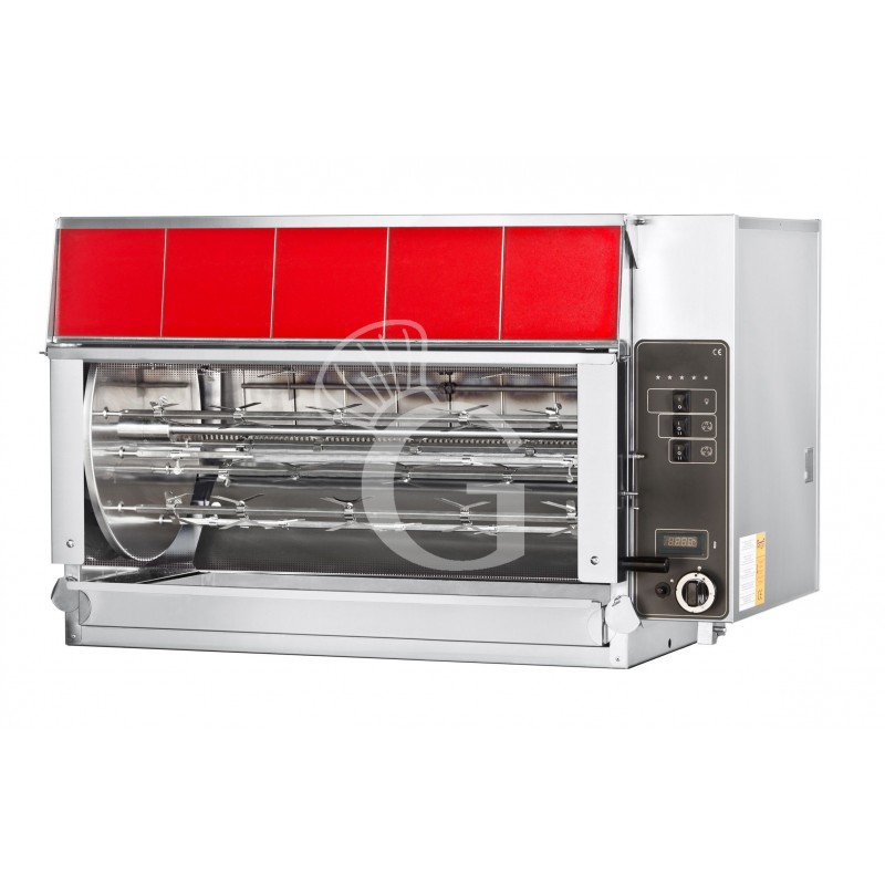 Gas Hähnchengrill PLANETARIO , Rotation,  B 1420 mm x T 930 mm x H 930 mm,  für ca. 105 Brathähnchen