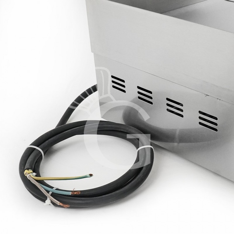 Elektro Bratplatte - glatt, Tischgerät , 2 Kochzonen, 4400 W, einphasig