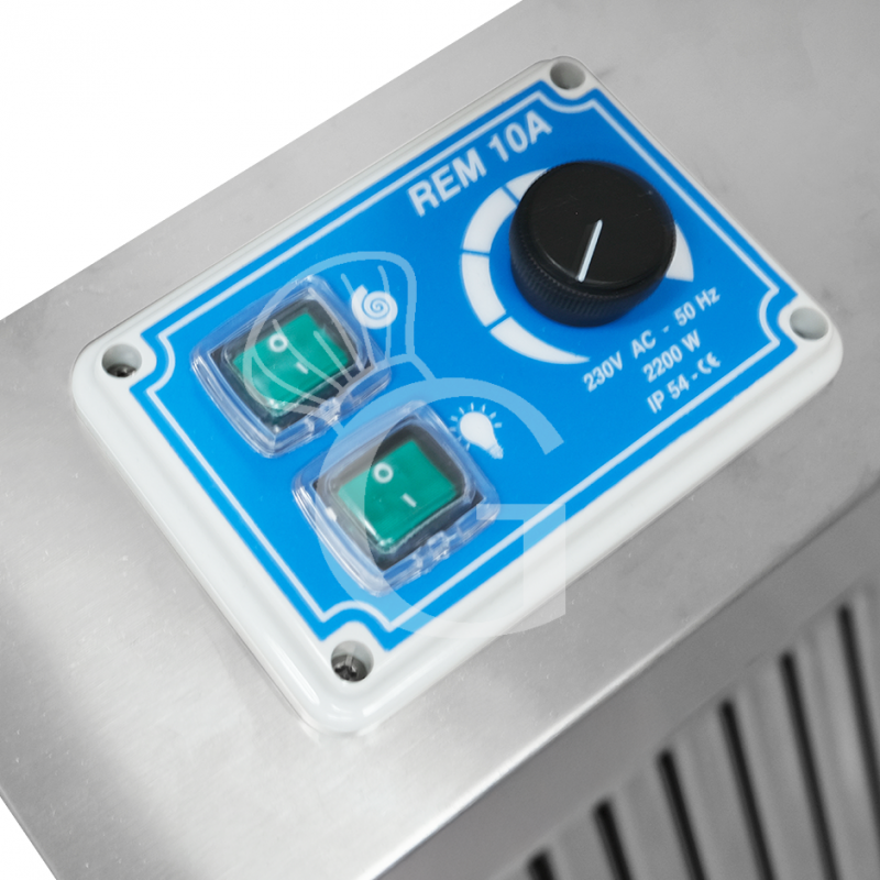 Wandhaube mit Motor, B 2800 mm x T 900 mm x H 450 mm