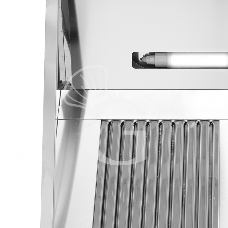 Wandhaube mit Motor, B 2800 mm x T 900 mm x H 450 mm