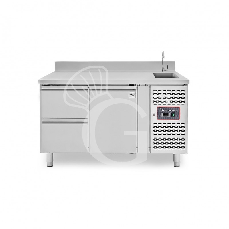 copy of Tavolo refrigerato - 2 porte - Prof. 700 - temperatura -2°C/+8°C