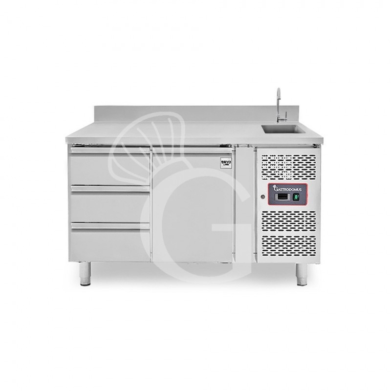 copy of Tavolo refrigerato - 2 porte - Prof. 700 - temperatura -2°C/+8°C