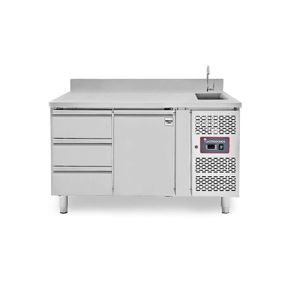 copy of Tavolo refrigerato - 2 porte - Prof. 700 - temperatura -2°C/+8°C