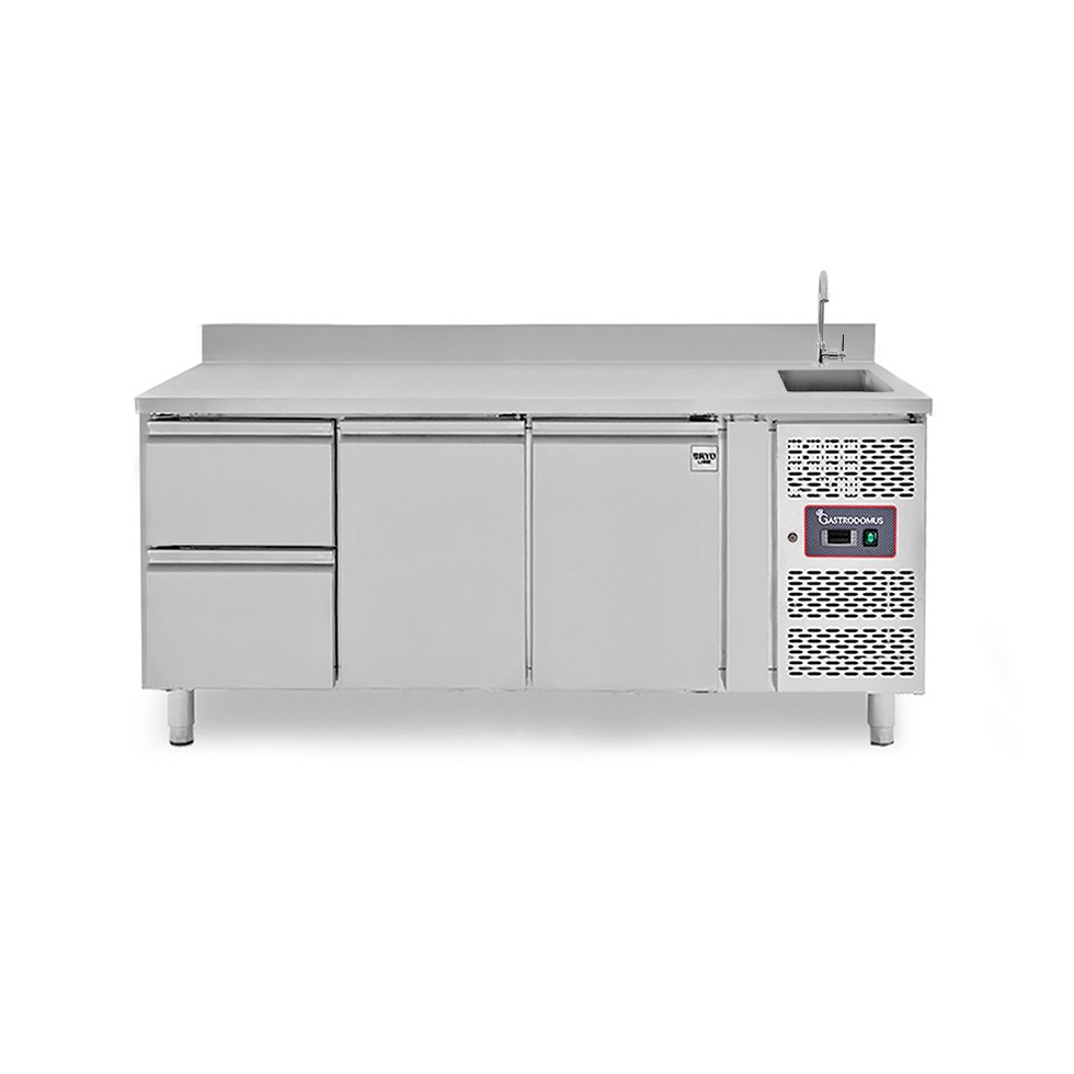 copy of Tavolo refrigerato - 2 porte - Prof. 700 - temperatura -2°C/+8°C