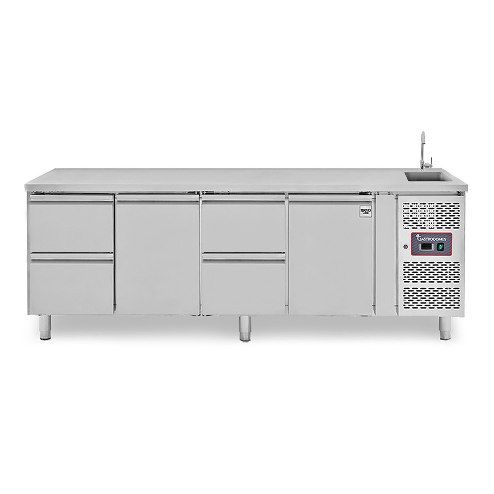 copy of Tavolo refrigerato - 2 porte - Prof. 700 - temperatura -2°C/+8°C
