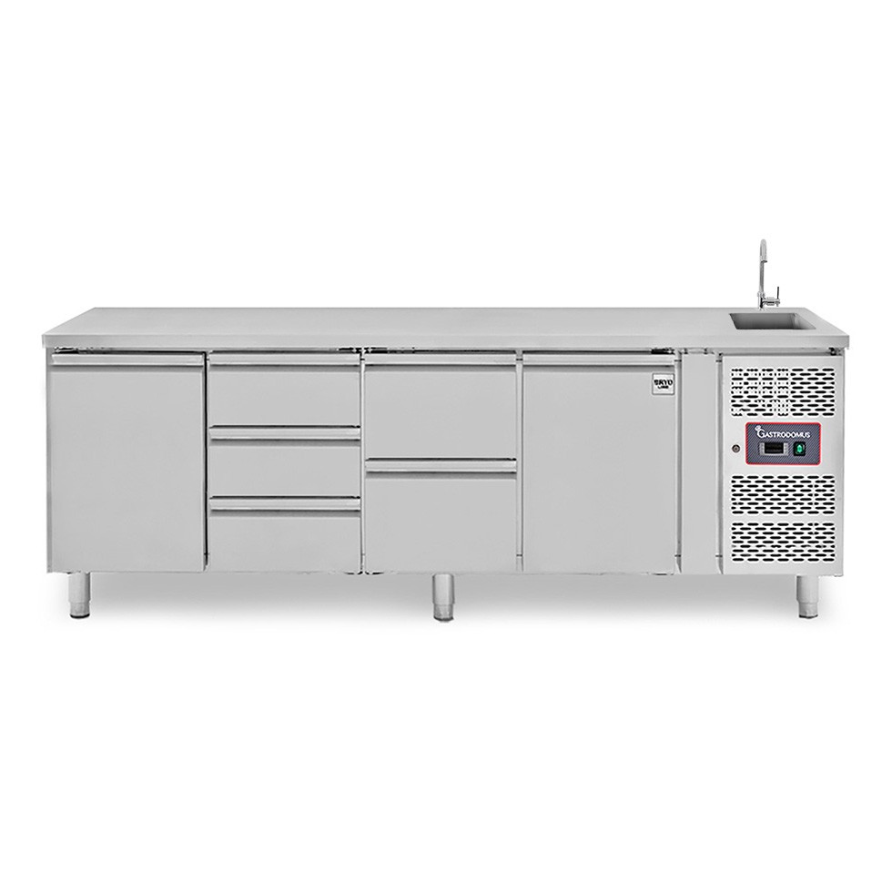 copy of Tavolo refrigerato - 2 porte - Prof. 700 - temperatura -2°C/+8°C