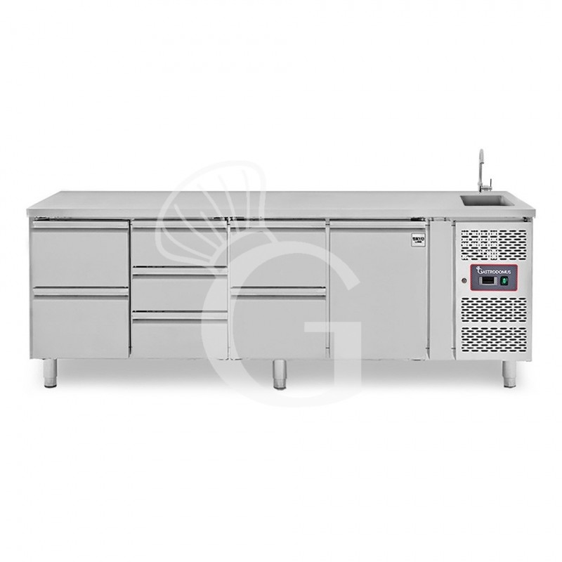 copy of Tavolo refrigerato - 2 porte - Prof. 700 - temperatura -2°C/+8°C