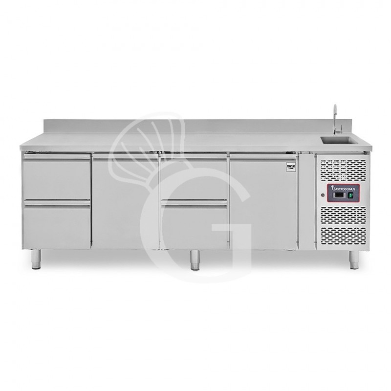 copy of Tavolo refrigerato - 2 porte - Prof. 700 - temperatura -2°C/+8°C