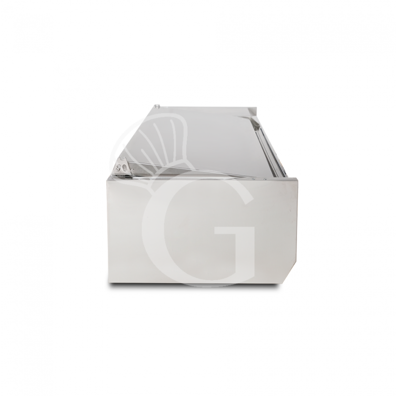 copy of Vetrinetta refrigerata per pizzeria, lunghezza 180 cm, predisposta per 9 bacinelle GN1/4