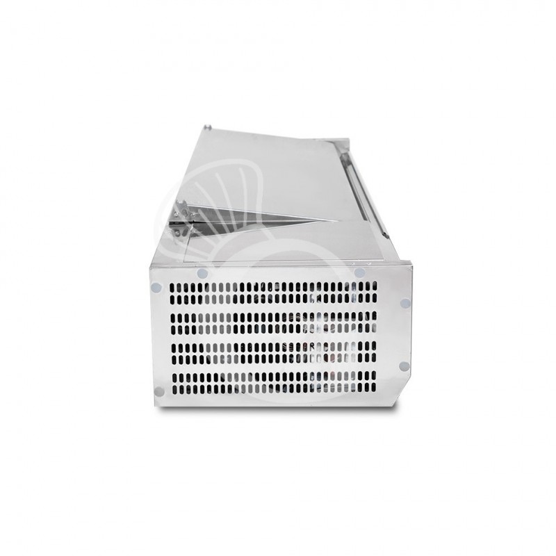 copy of Vetrinetta refrigerata per pizzeria, lunghezza 180 cm, predisposta per 9 bacinelle GN1/4