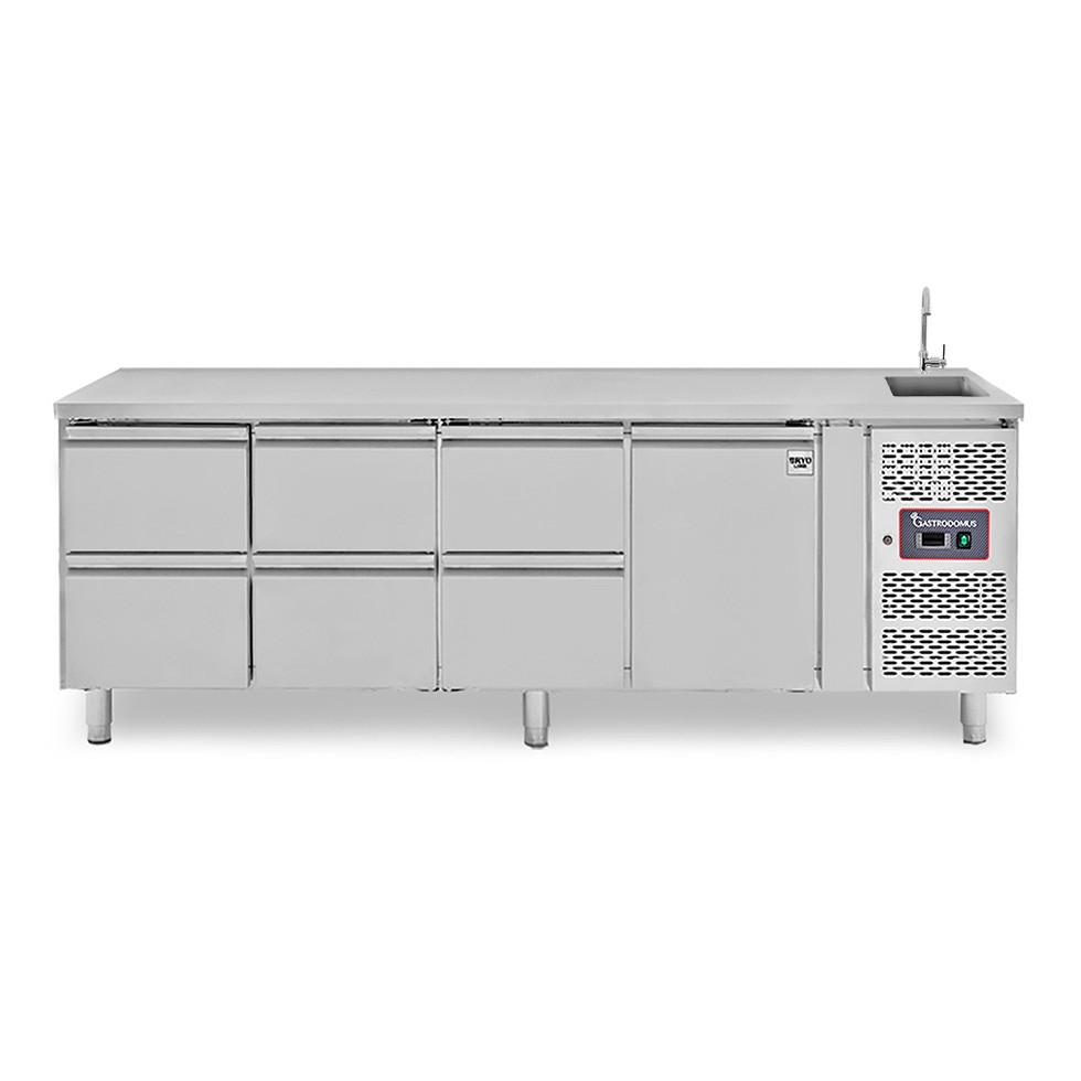 copy of Tavolo refrigerato - 2 porte - Prof. 700 - temperatura -2°C/+8°C