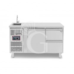copy of Tavolo refrigerato - 2 porte - Prof. 700 - temperatura -2°C/+8°C