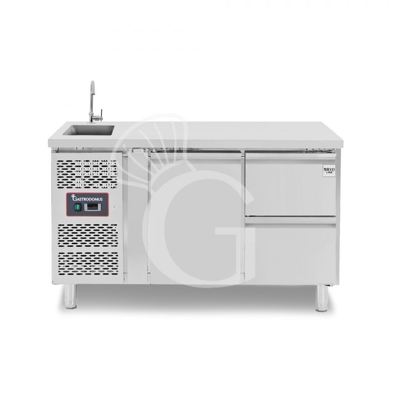 copy of Tavolo refrigerato - 2 porte - Prof. 700 - temperatura -2°C/+8°C