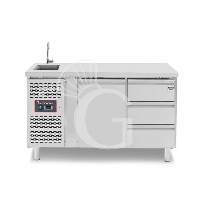 copy of Tavolo refrigerato - 2 porte - Prof. 700 - temperatura -2°C/+8°C