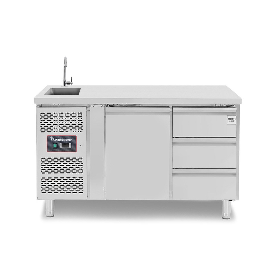 copy of Tavolo refrigerato - 2 porte - Prof. 700 - temperatura -2°C/+8°C