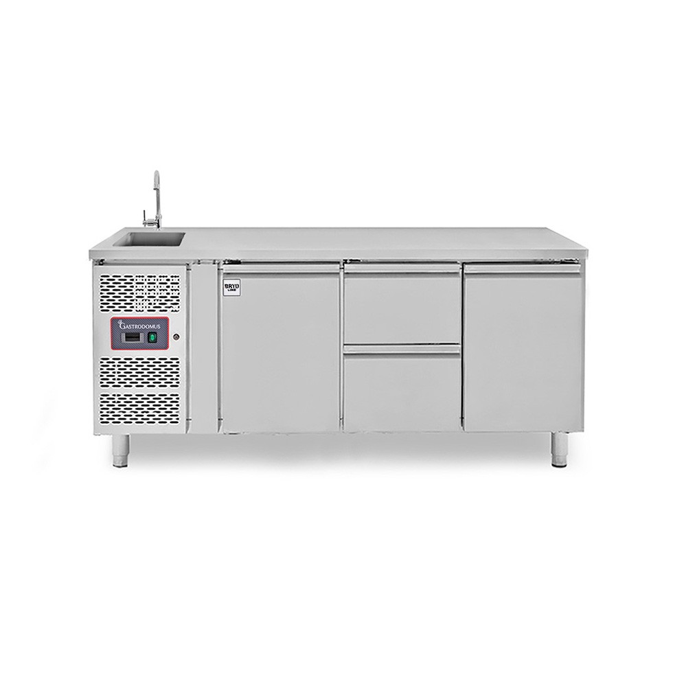 copy of Tavolo refrigerato - 2 porte - Prof. 700 - temperatura -2°C/+8°C