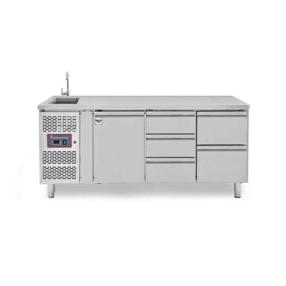 copy of Tavolo refrigerato - 2 porte - Prof. 700 - temperatura -2°C/+8°C