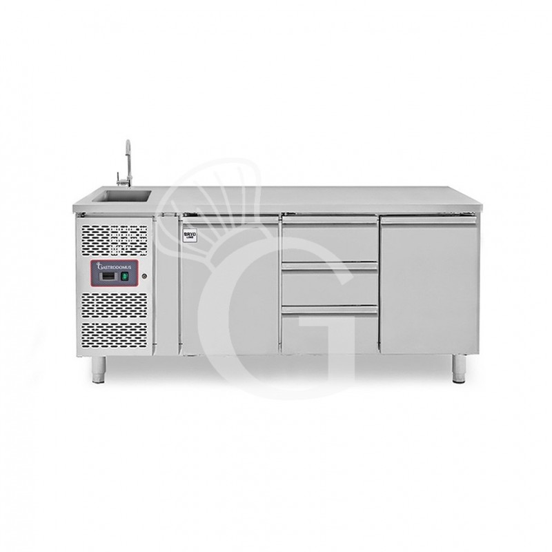 copy of Tavolo refrigerato - 2 porte - Prof. 700 - temperatura -2°C/+8°C