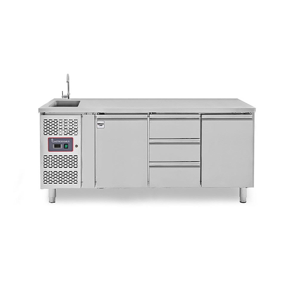 copy of Tavolo refrigerato - 2 porte - Prof. 700 - temperatura -2°C/+8°C