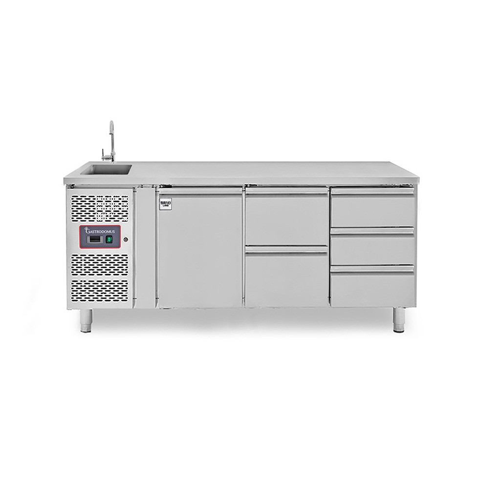 copy of Tavolo refrigerato - 2 porte - Prof. 700 - temperatura -2°C/+8°C